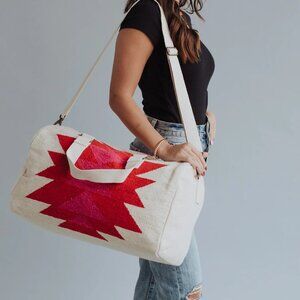 NWT Aztec Western Inspired Duffle Bag